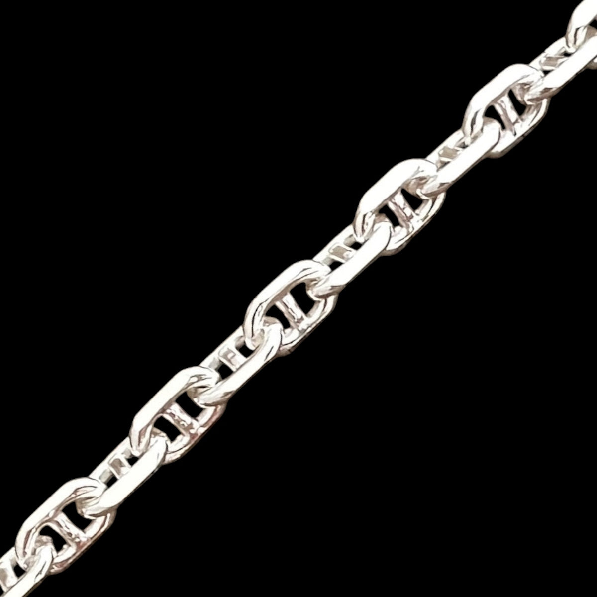 Sterling Silver 4MM Anchor Chain - Multiple Lengths Available | MFST