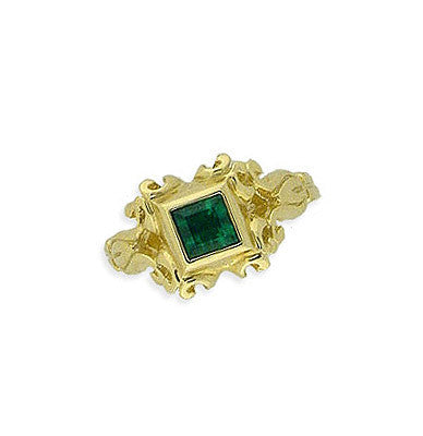 14K Gold Emerald Lace Ring Spanish Galleon  Shipwreck Re-creation