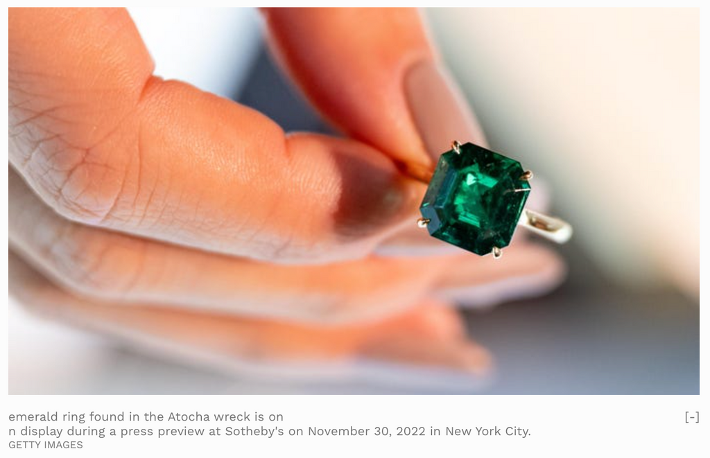 Emerald ring sells for $1.2 million at auction!
