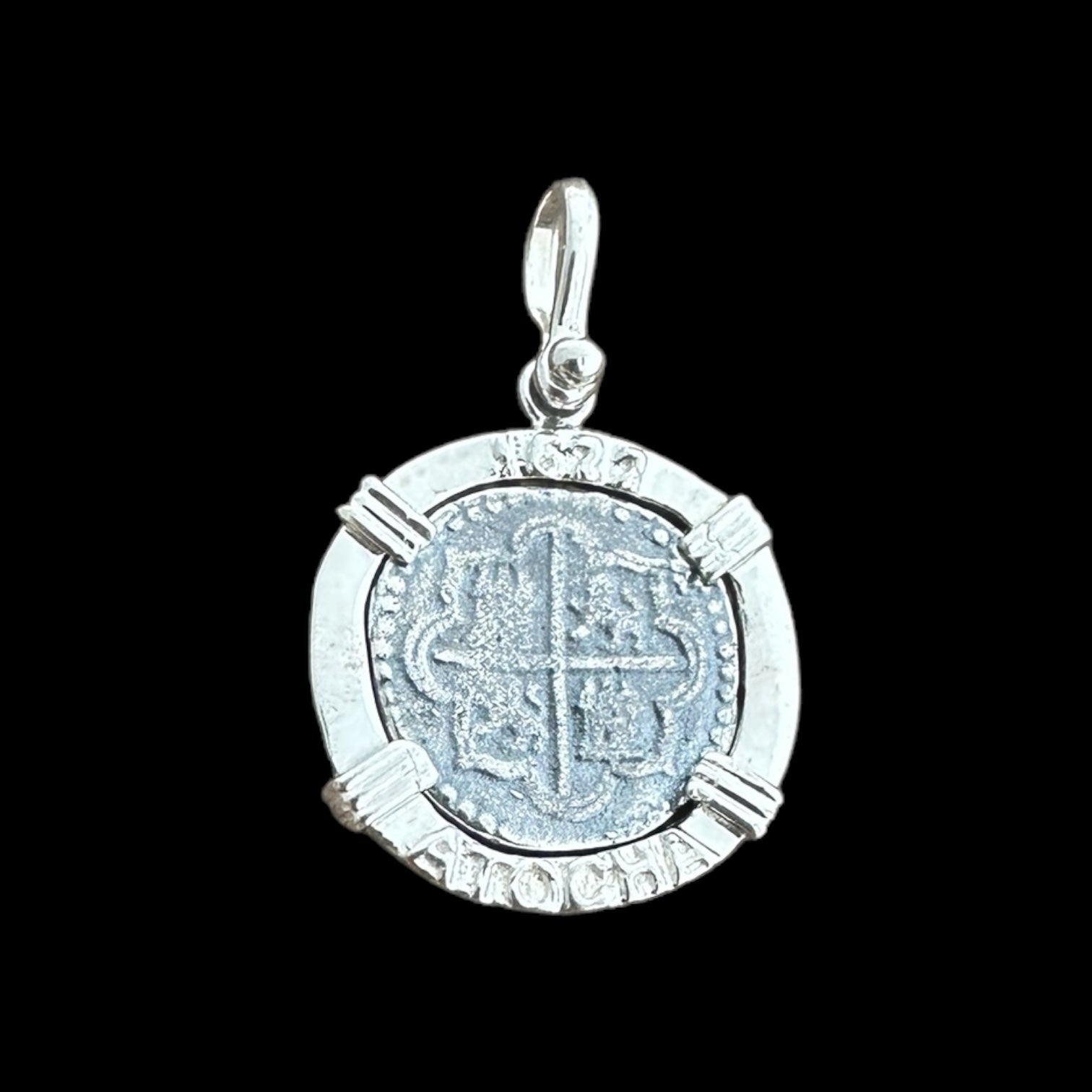 Atocha Shipwreck Silver Coin Pendant - Spanish Treasure Replica | MFST