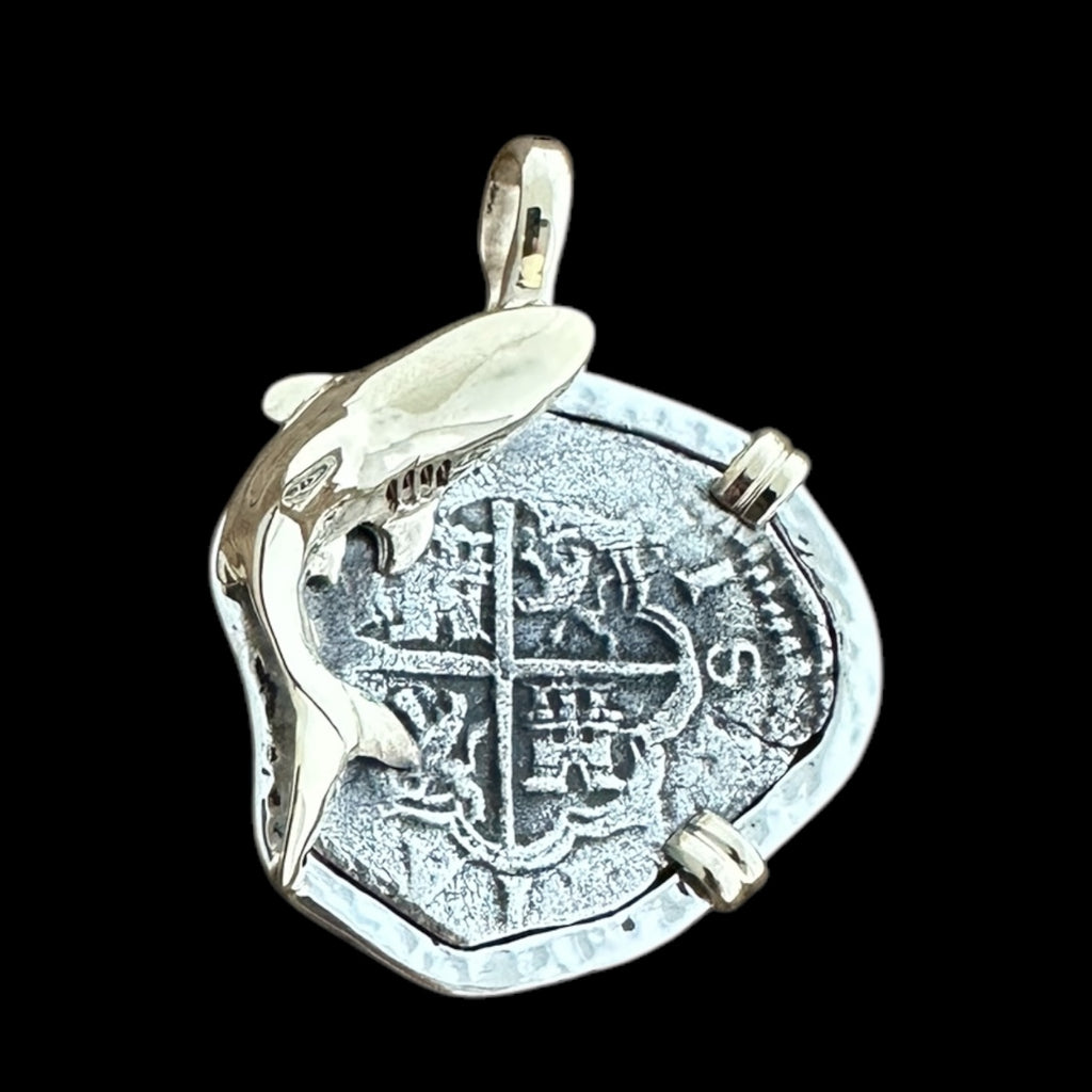 Sao Jose Shipwreck Coin Pendant in Silver and 14k #05SJ-000031