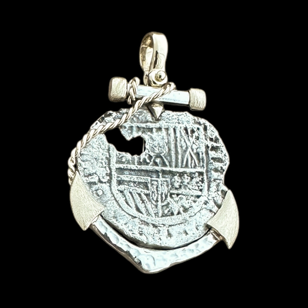 Sao Jose Shipwreck Coin Pendant in Silver and 14k #05SJ-000100