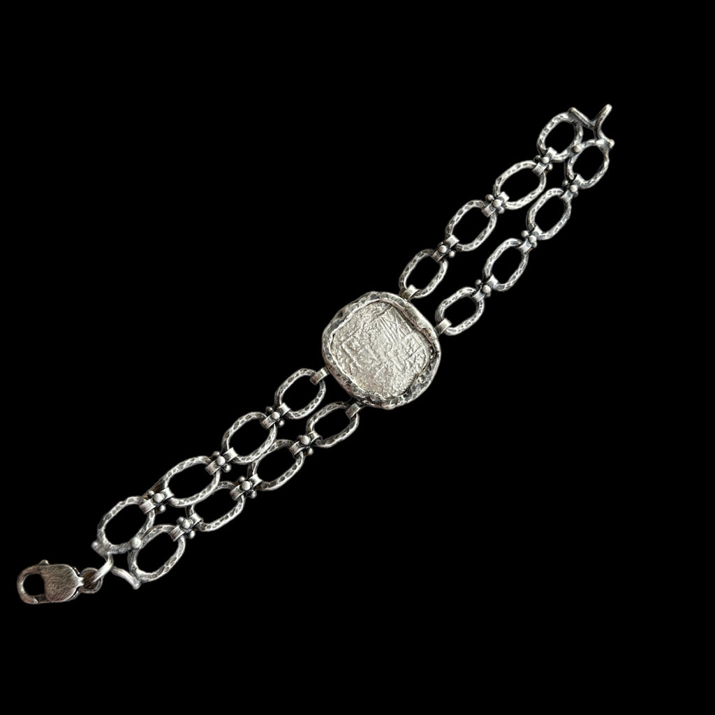 Authentic Atocha Grade 3, 4 Reales set in Silver bracelet