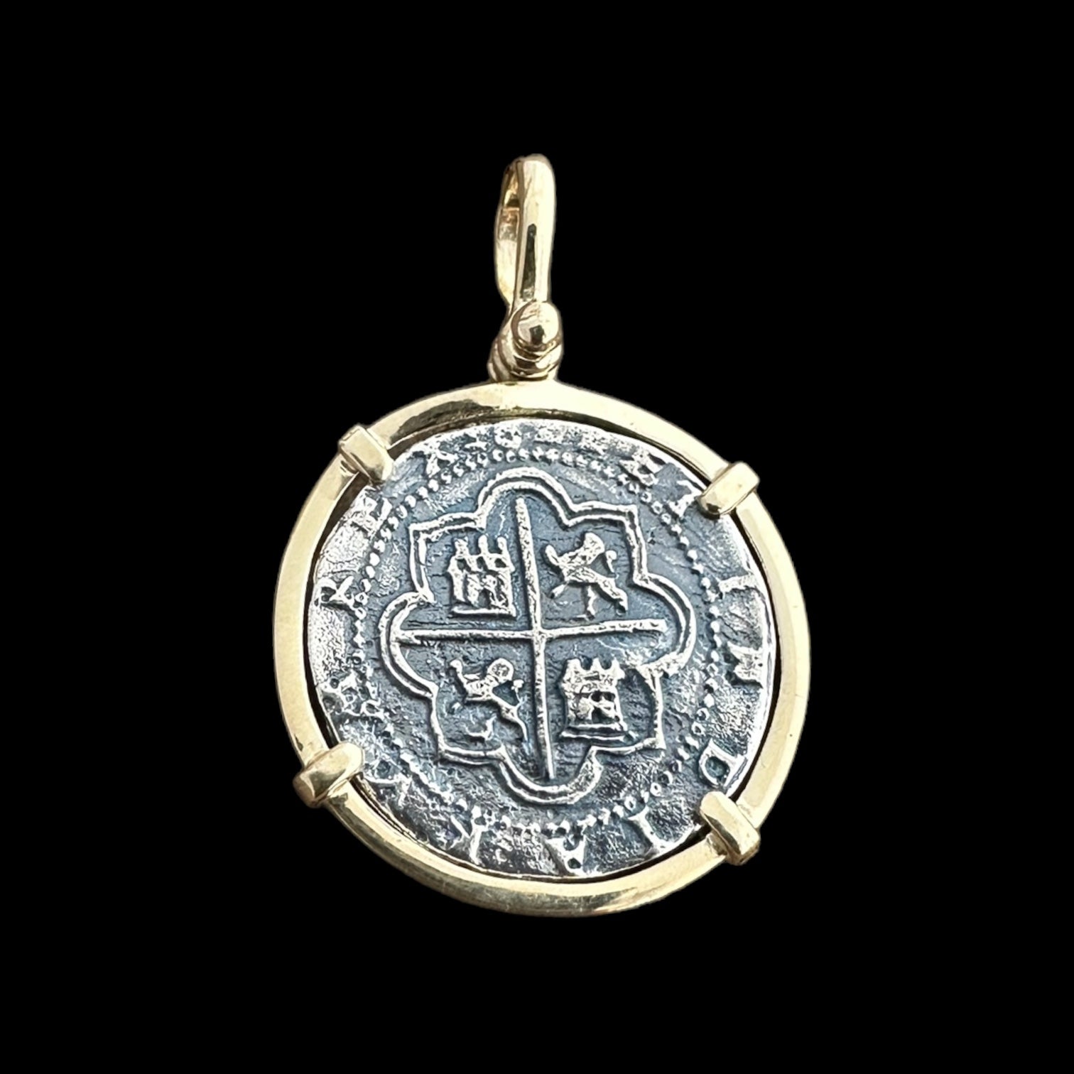 ATOCHA Coin Pendant 14K Gold Sunken Treasure Shipwreck Coin