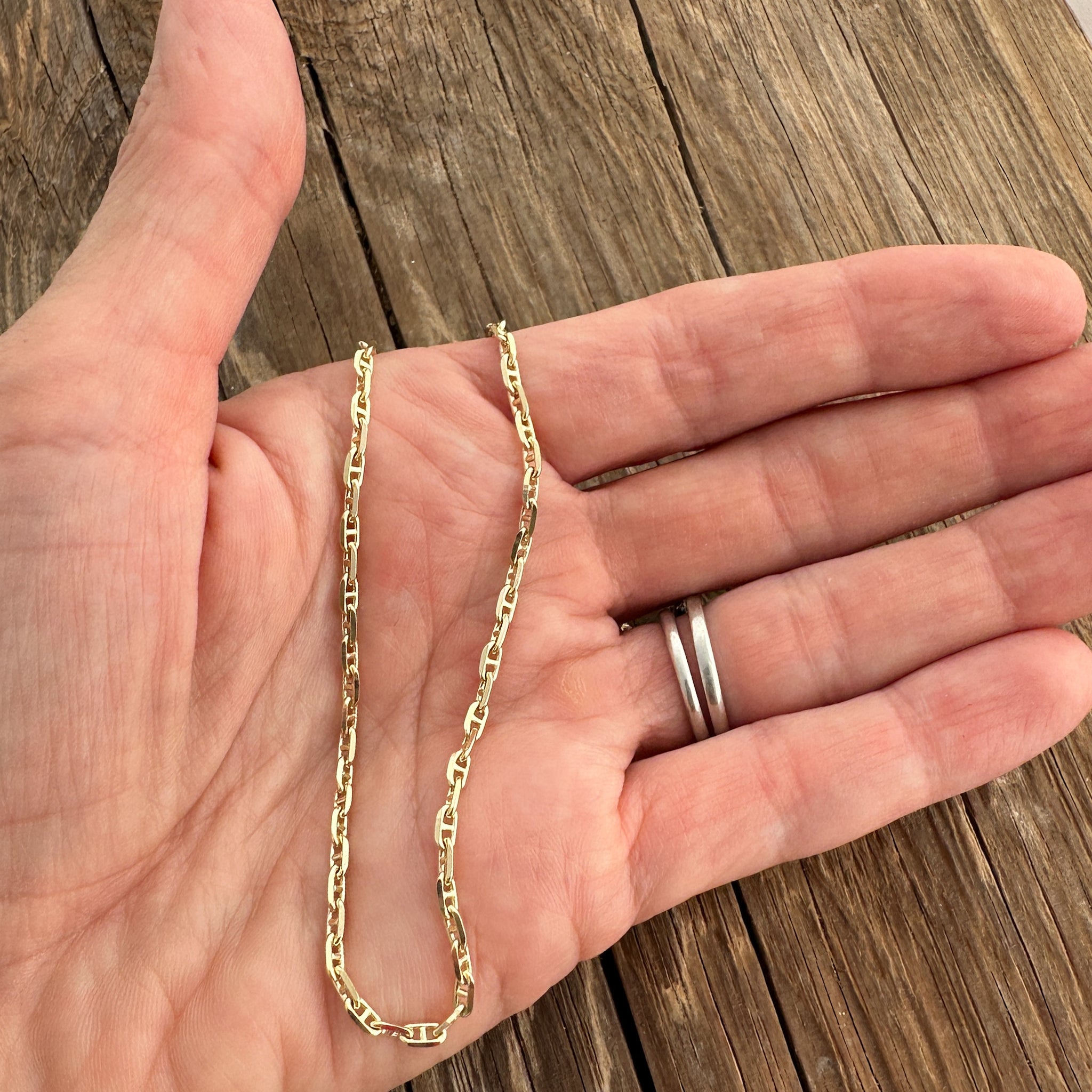 14K Gold Anchor Chain 080 2MM - Premium Gold Chain | MFST