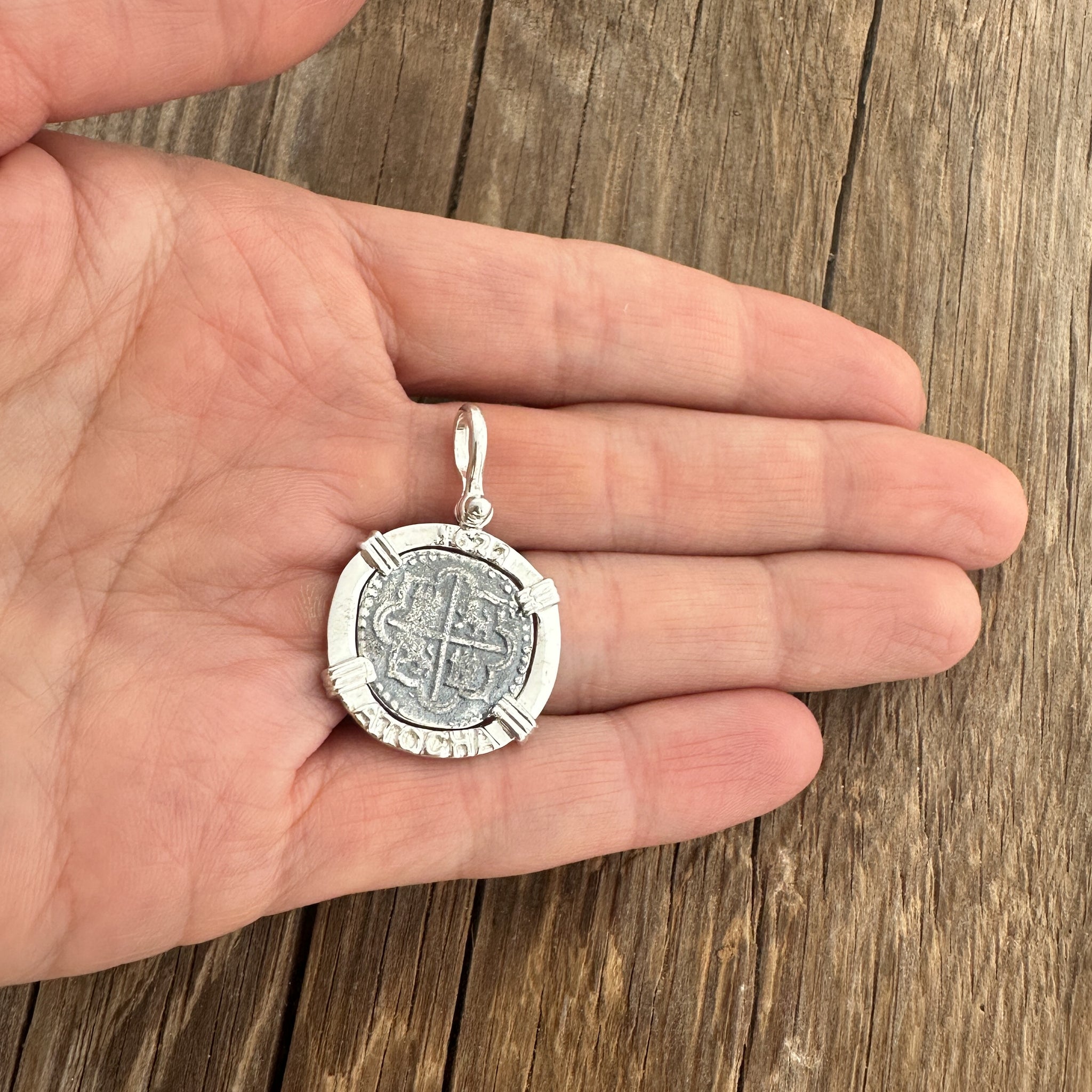 Atocha Shipwreck Silver Coin Pendant - Spanish Treasure Replica | MFST