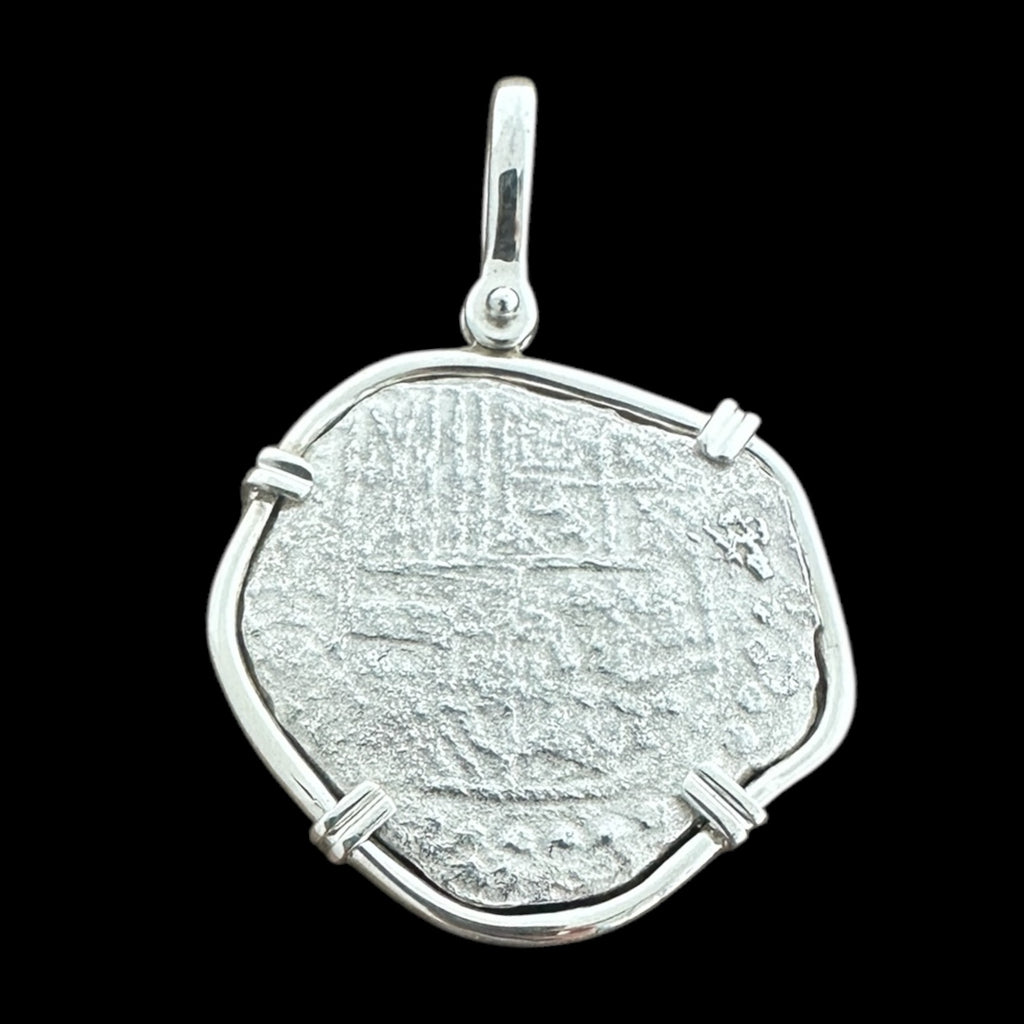 Atocha Shipwreck Coin Pendant in Silver, Grade 3, 8 Reales #75A-SR1454