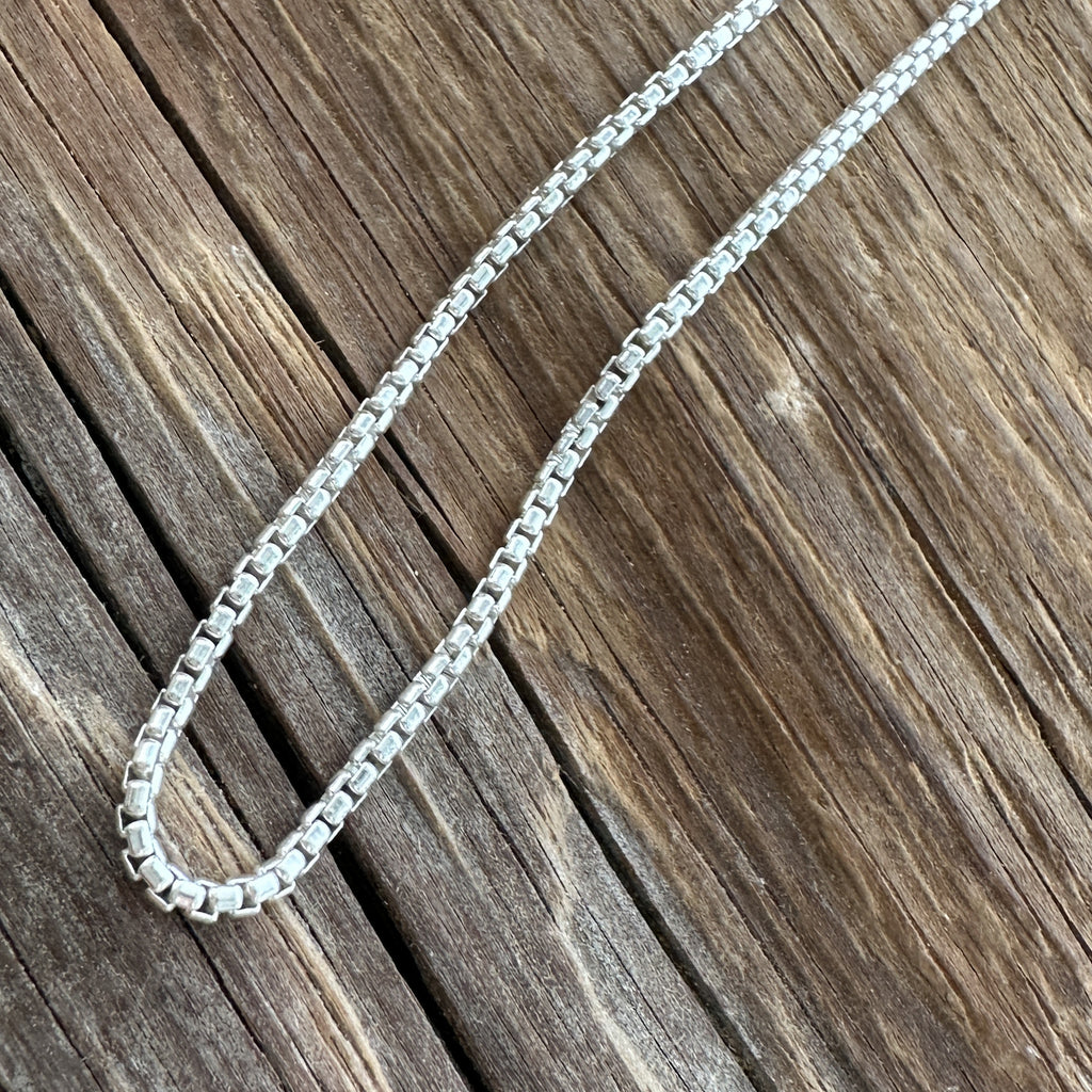 Sterling Silver Round Box Chain 2MM - Multiple Lengths Available | MFST