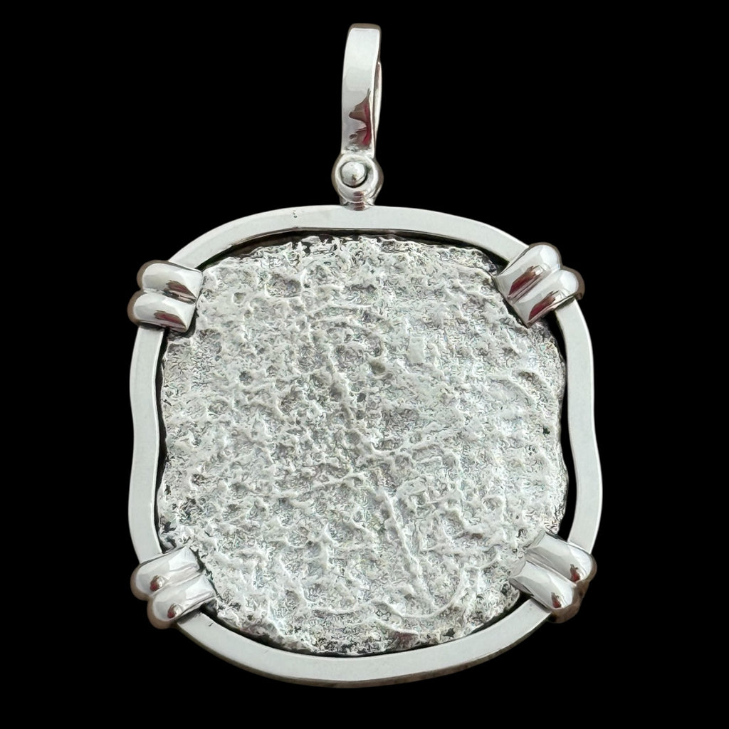 Margarita Shipwreck Coin Pendant in Silver, Grade 4, 8 Reales #82M-519-1