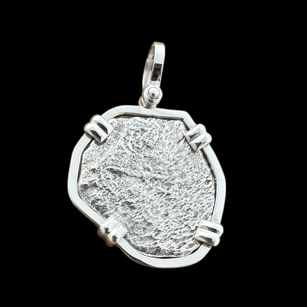 Santa Margarita Shipwreck Coin Pendant in Silver, Grade 4, 4 Reales #82M-9535