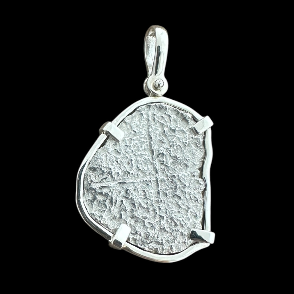 Atocha Shipwreck Coin Pendant in Silver, Grade 4, 4 Reales #85A-169644