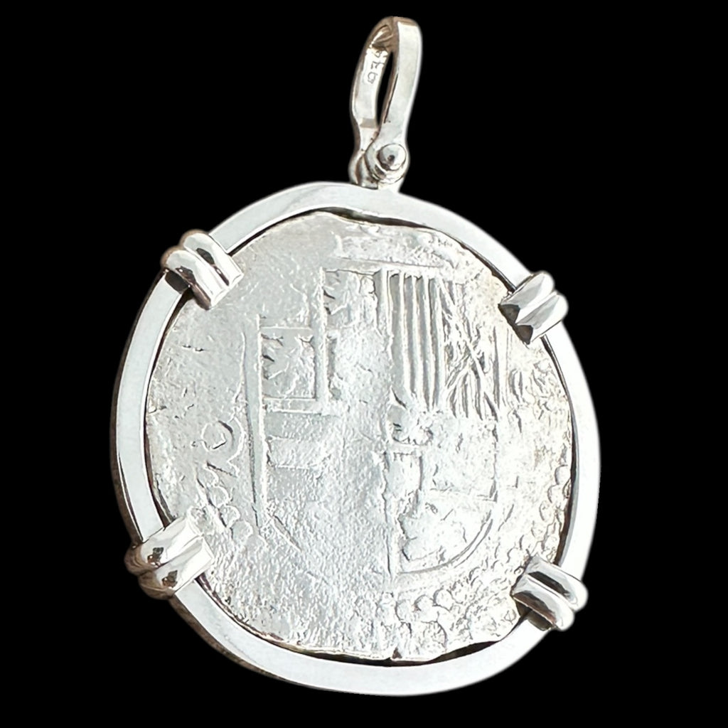 Atocha Shipwreck Coin Pendant in Silver, Grade 1, 8 Reales #85A-185037