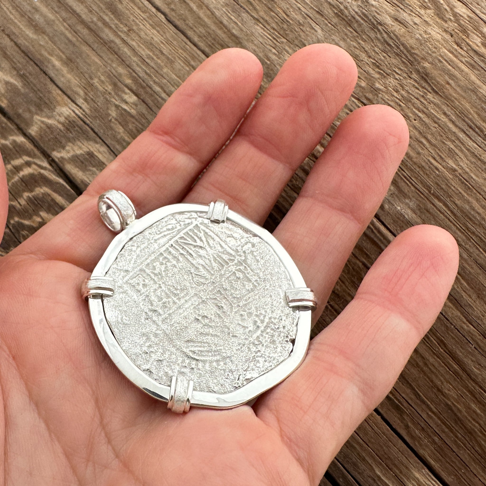 Atocha Shipwreck Coin Pendant in Silver, Grade 3, 8 Reales #86A