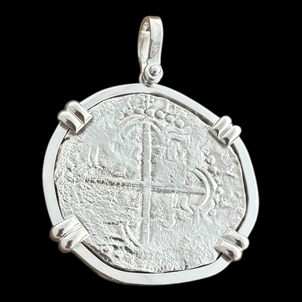 Atocha Shipwreck Coin Pendant in Silver, Grade 2, 8 Reales #86A-191935