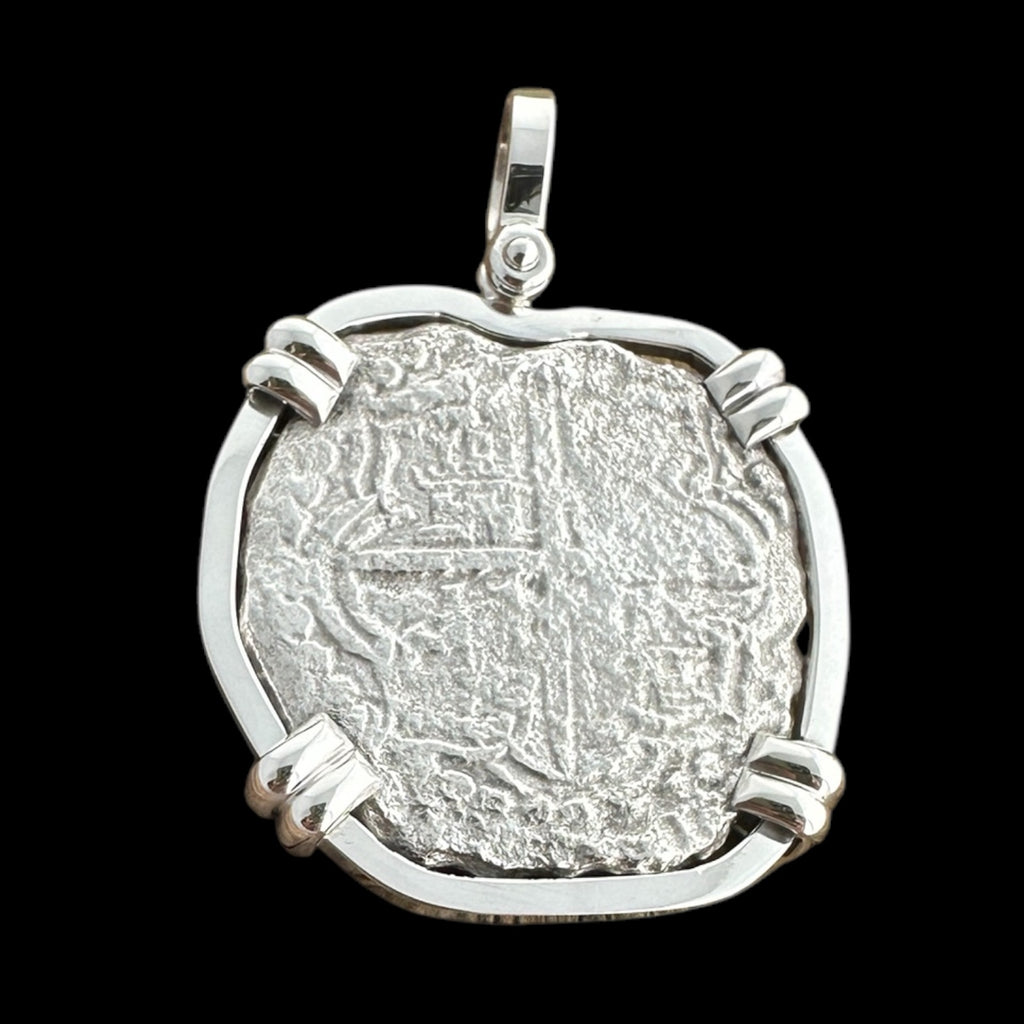 Atocha Shipwreck Coin Pendant in Silver, Grade 3, 8 Reales #86A-193448