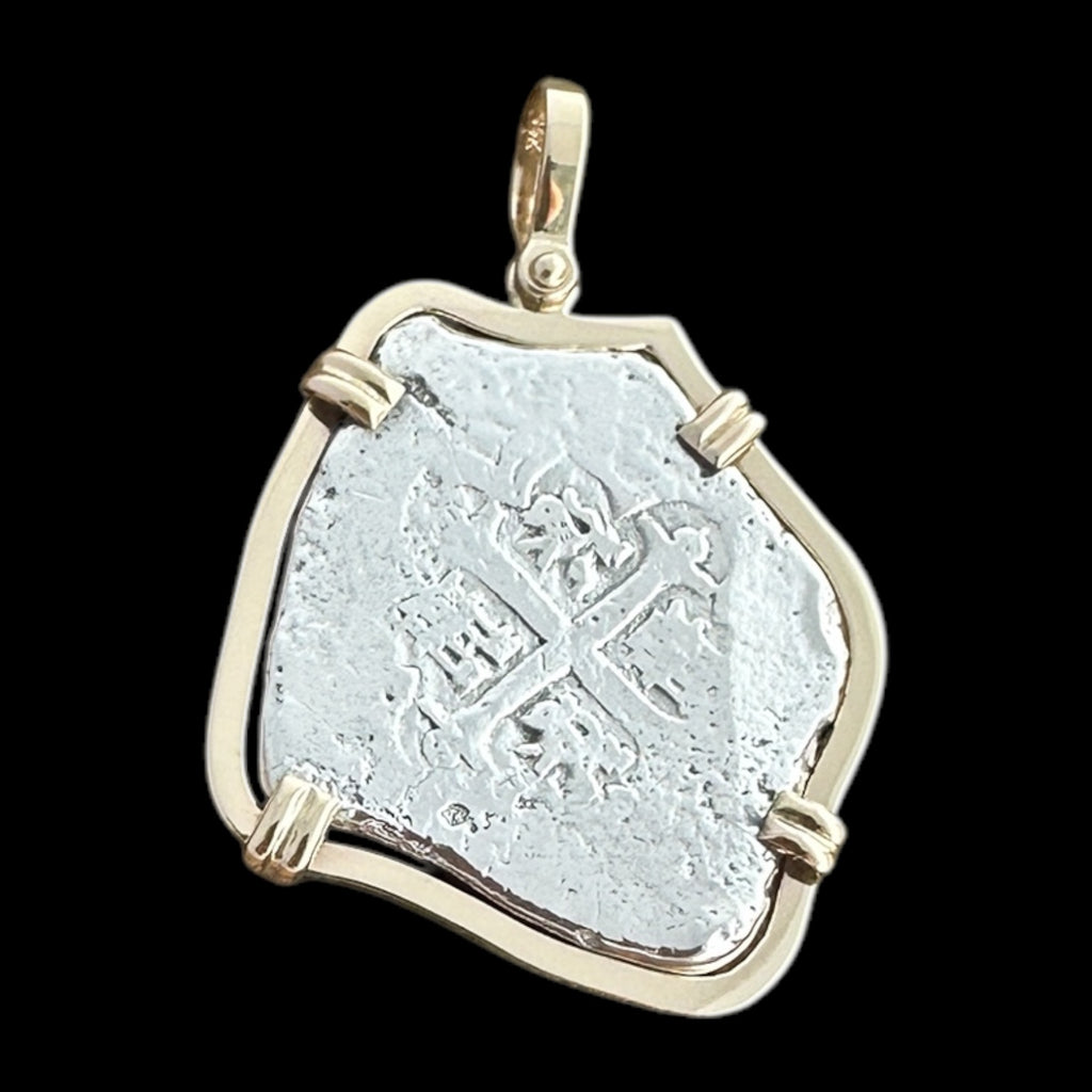 Akerendam Shipwreck Coin Pendant in 14K Gold #AK-JJ-MNT23B