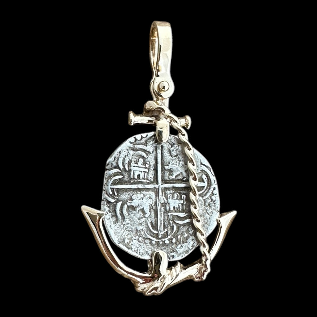 Authentic Land Cob set in 14k Gold Anchor #COB1-DLC-ANC22B