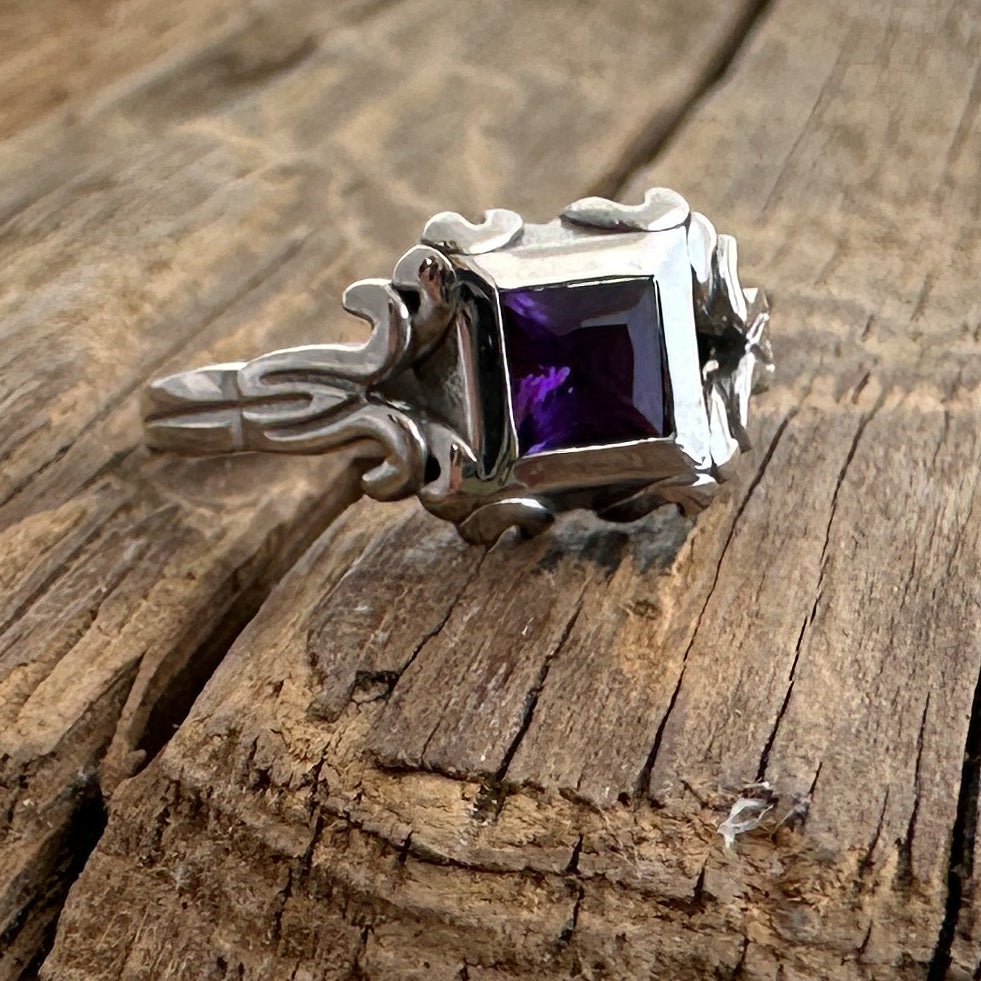   「411」 SILVER RING 約8.5号 Sterling Silver Lace Ring - 1715 Fleet Shipwreck Treasure | MFST