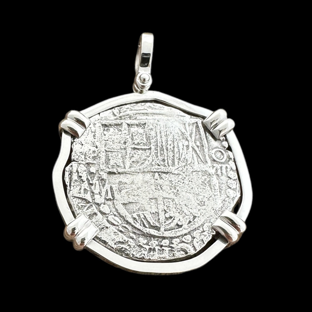 Mel Fisher Authentic Atocha Coin in Sterling Silver Mount