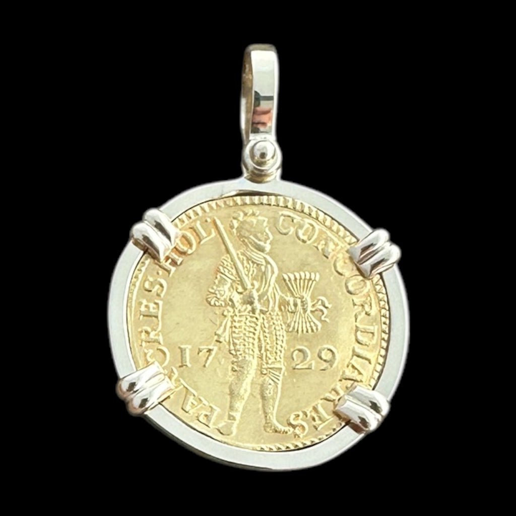 Vliegenthart Shipwreck Coin Pendant in 14k, 1 Ducat #PC24-32000