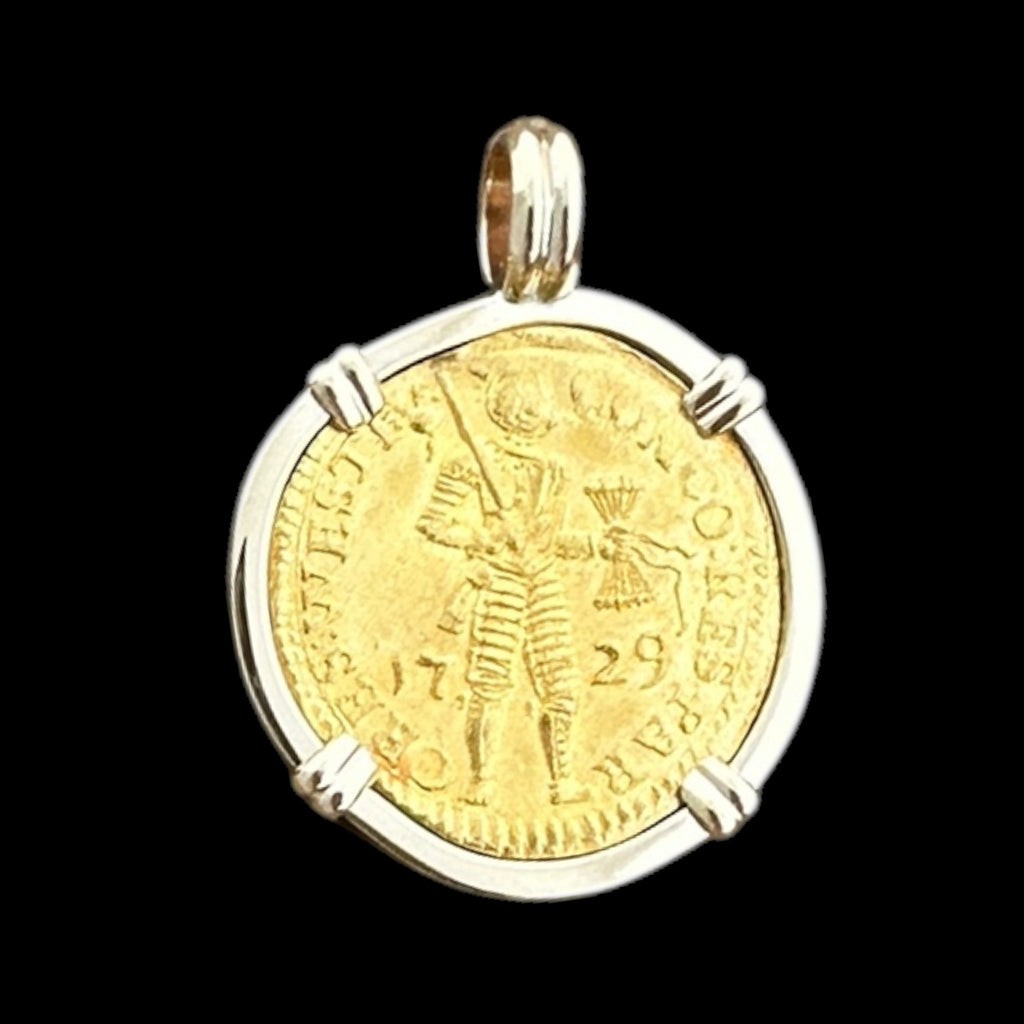 Vliegenthart Shipwreck Coin Pendant in 14k, 1 Ducat #PC25-32046