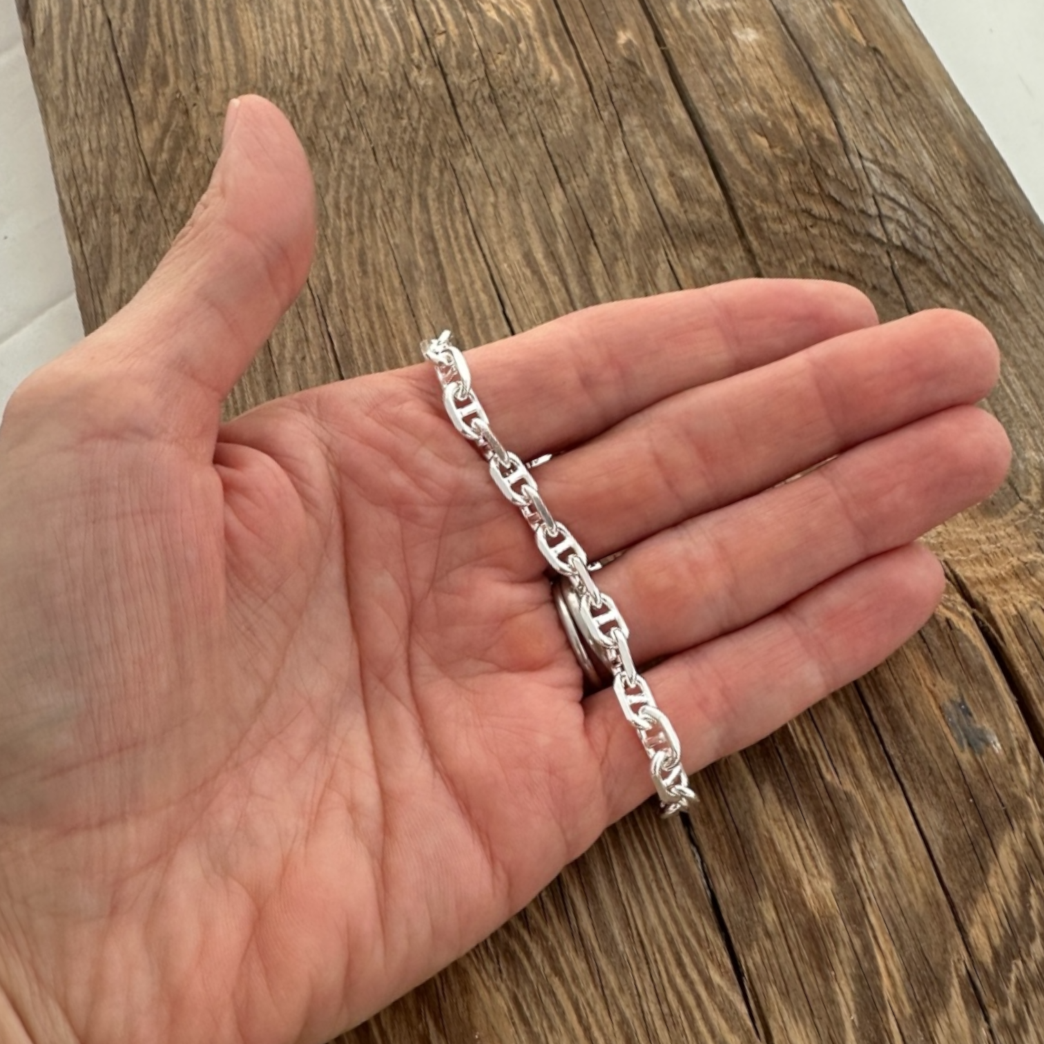 Sterling Silver 5MM Anchor Chain 20