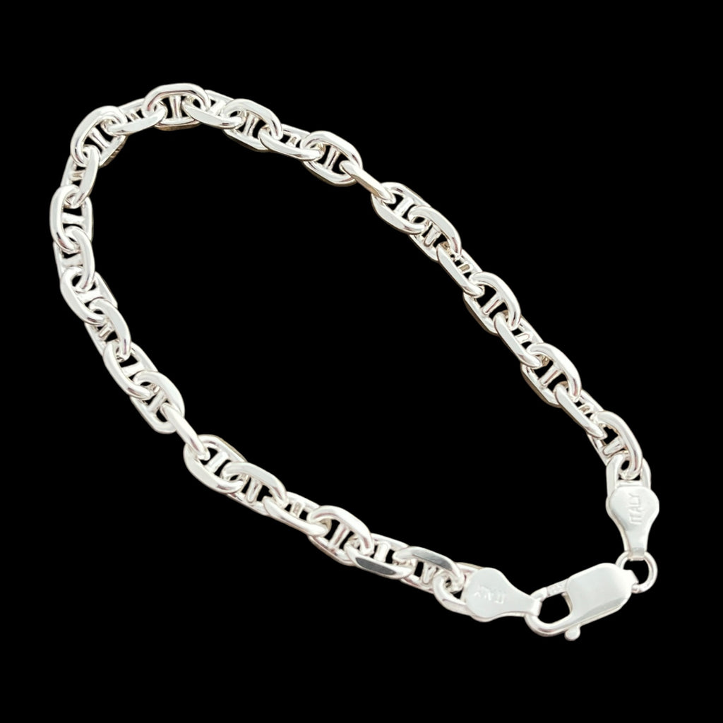 Sterling Silver 6MM Anchor Chain Bracelet 8.5