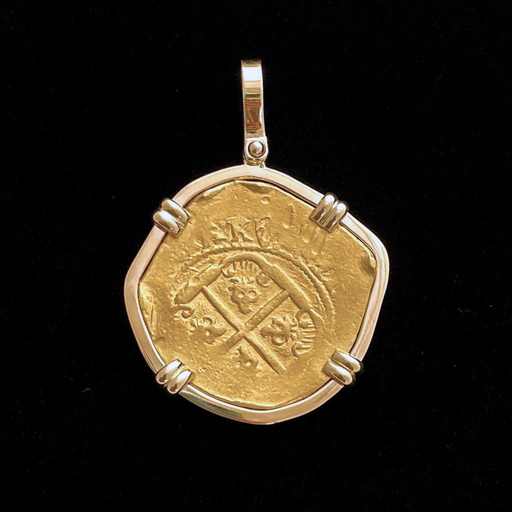 Authentic 1715 Fleet gold coin
