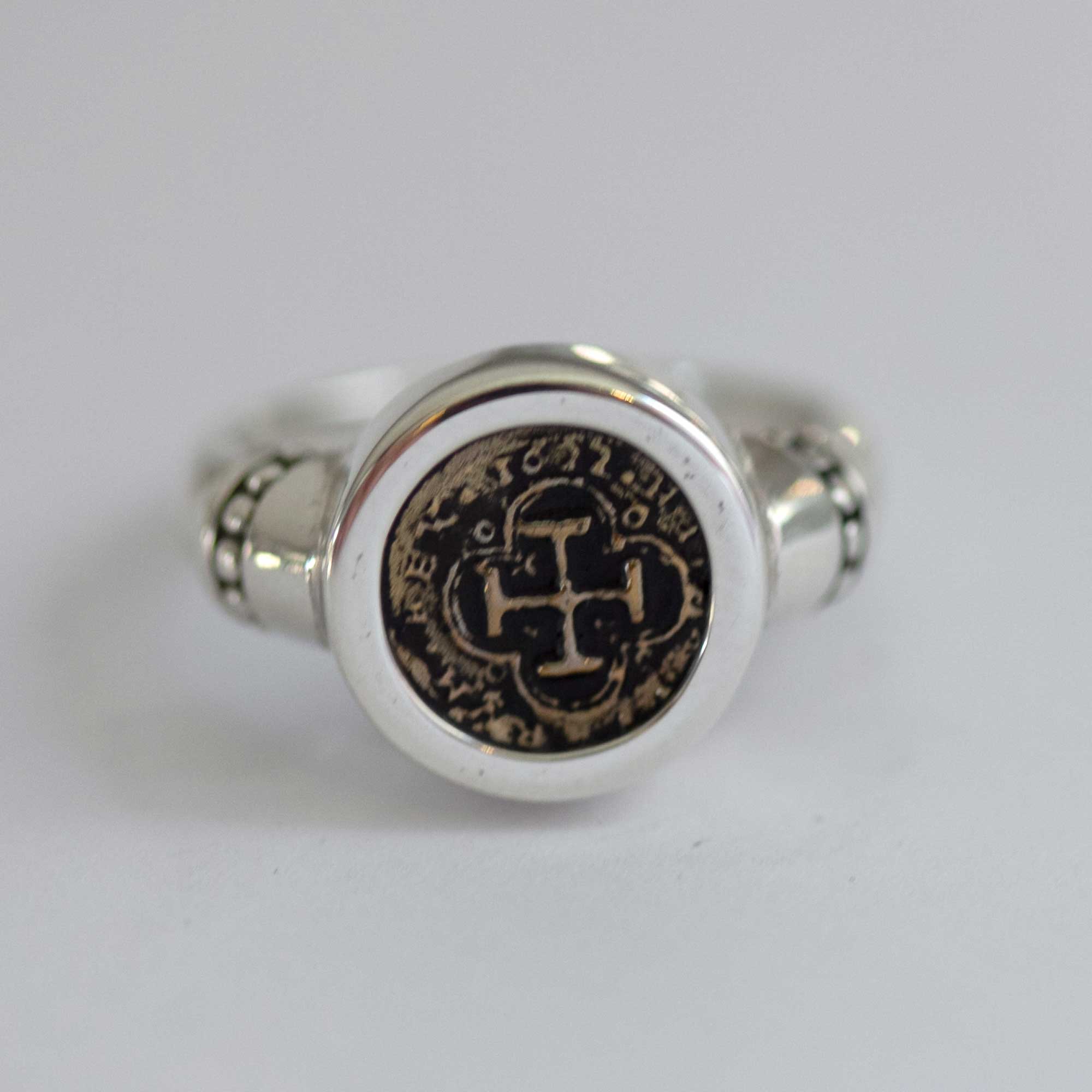 accessories mau パチンコ玉特大（K10＋silver)　ring Atocha Key Largo Coin Ring Sterling Silver Copper | MFST